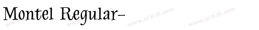 Montel Regular字体转换